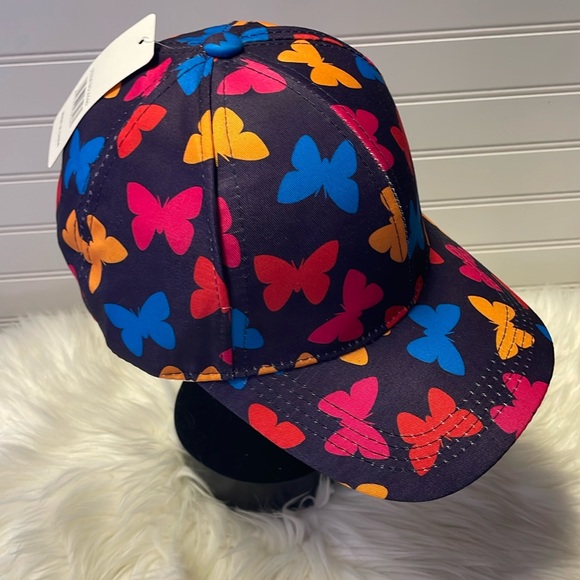 Butterfly 🦋 Purple with Multicolored Butterflies Baseball Cap - Picture 3 of 12